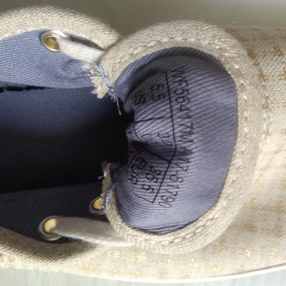 KEDS-Champion☀️Gold☀️Foil Ticking Dot Sneakers - Picture 9 of 12